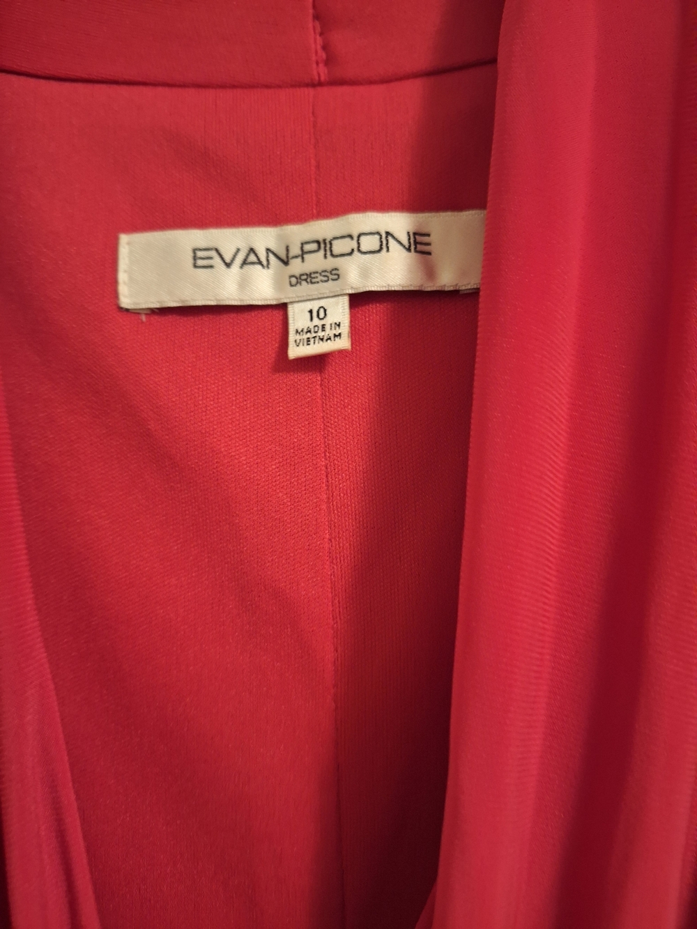 Evan Picone Scarlet Ruched-Waist Midi Dress - Picture 5 of 6